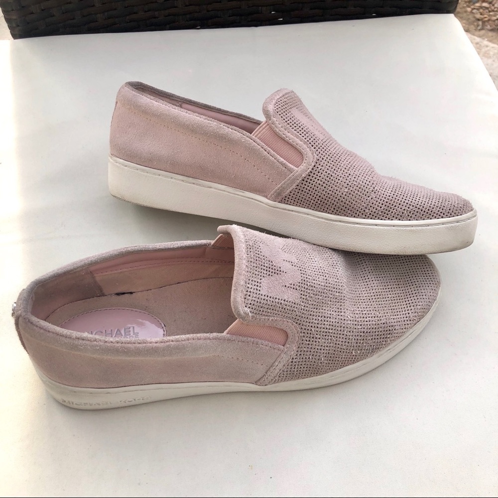 Michael Kors blush pink suede loafers, 8.5M